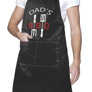 Dad's BBQ Black Apron